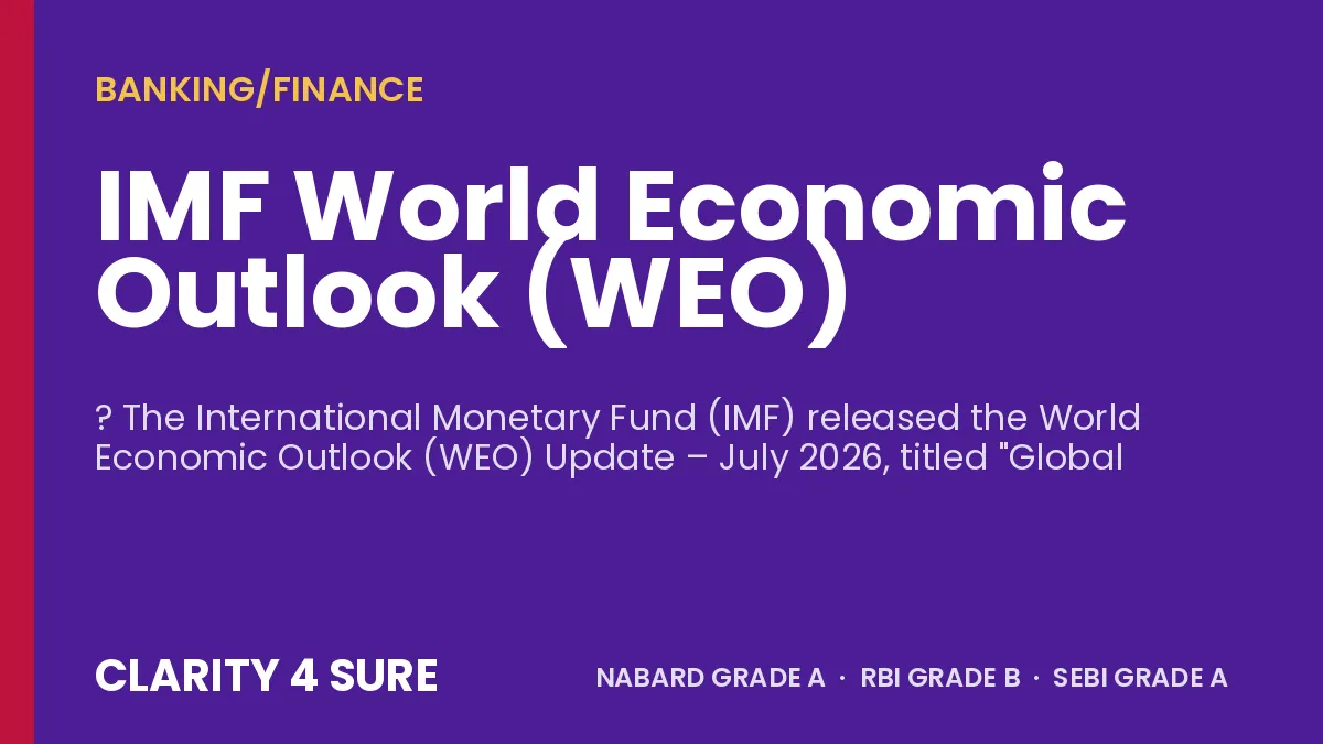 IMF World Economic Outlook (WEO)