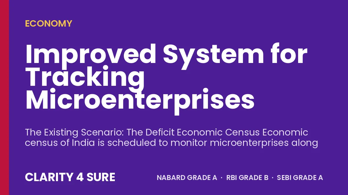 Improved System for Tracking Microenterprises