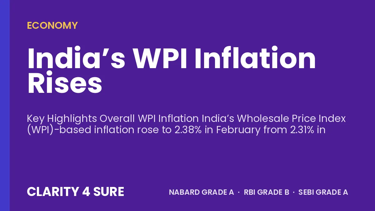 India’s WPI Inflation Rises