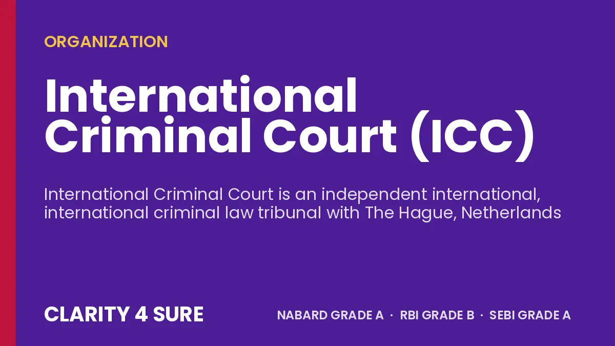 International Criminal Court (ICC)