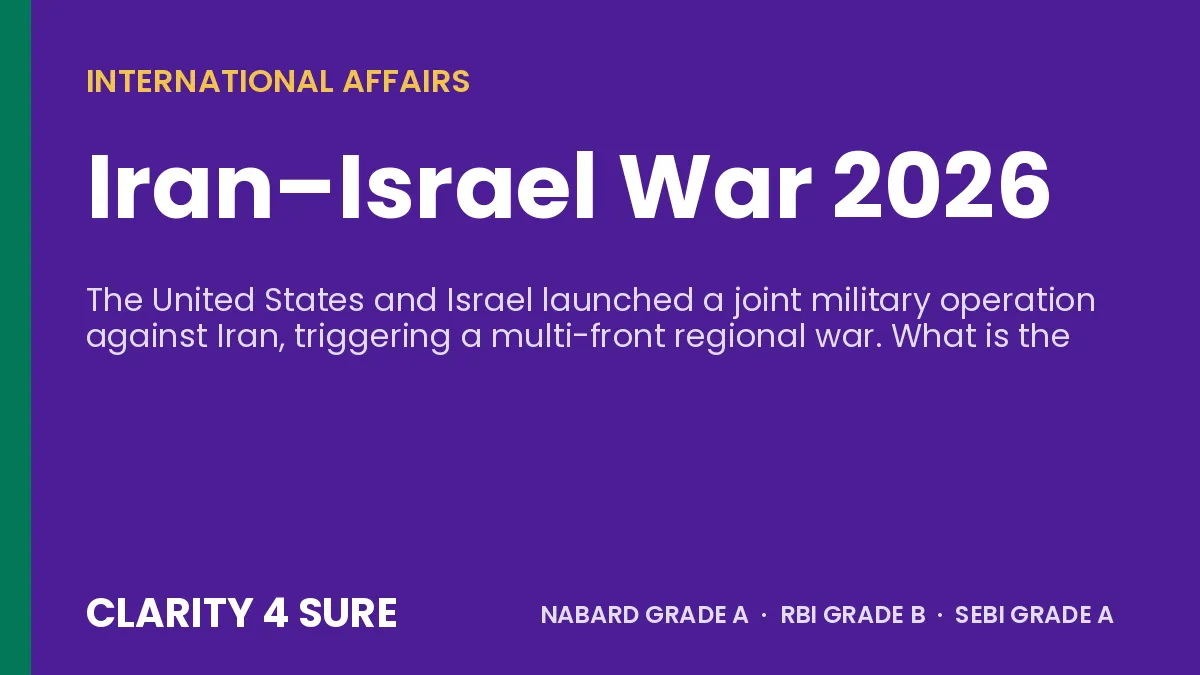 Iran–Israel War 2026