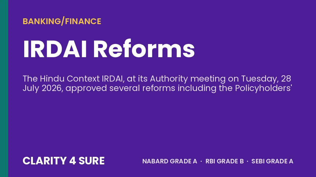IRDAI Reforms