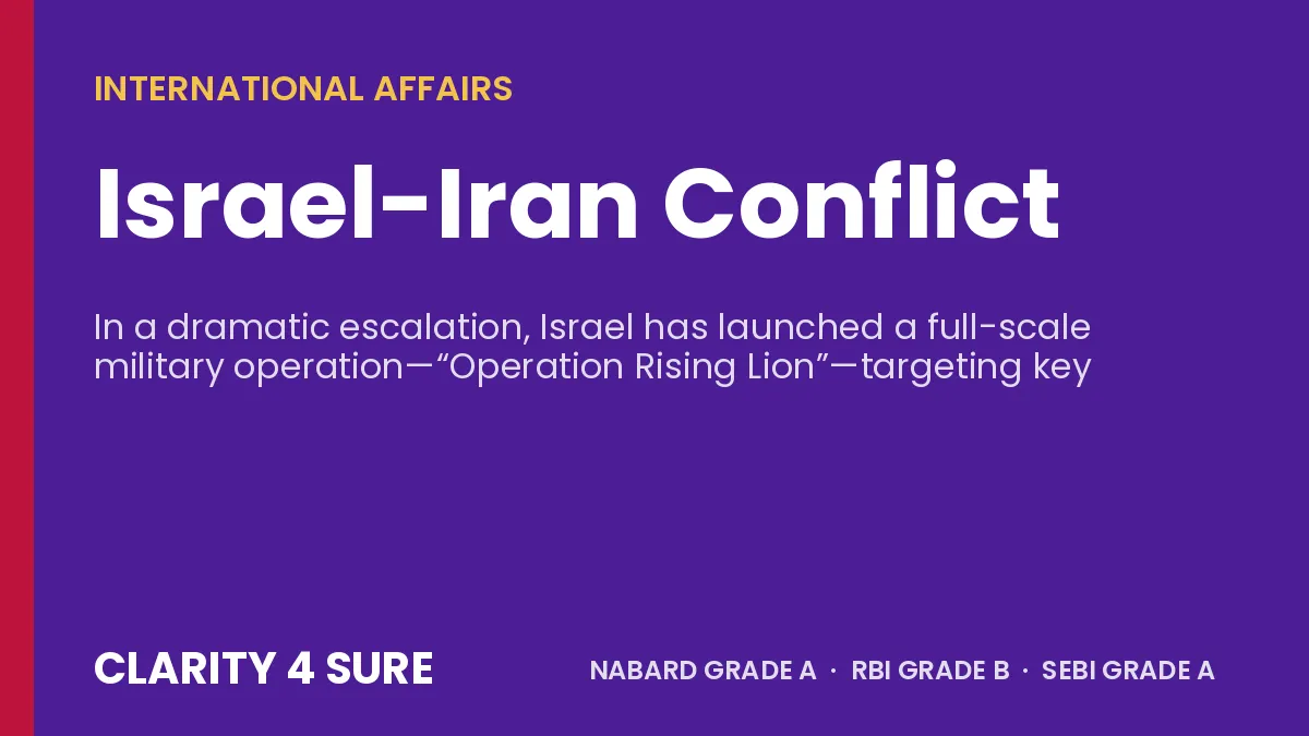 Israel-Iran Conflict