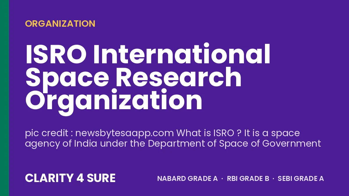 ISRO International Space Research Organization