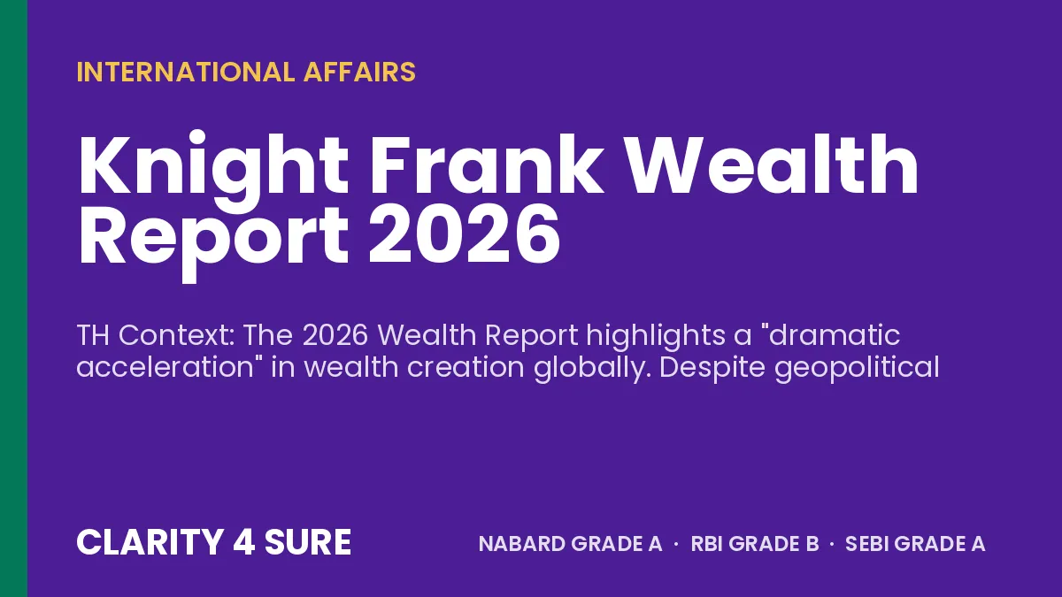 Knight Frank Wealth Report 2026