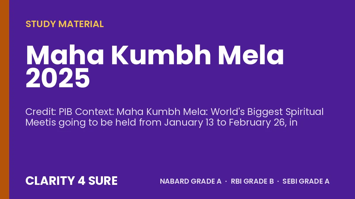 Maha Kumbh Mela 2025