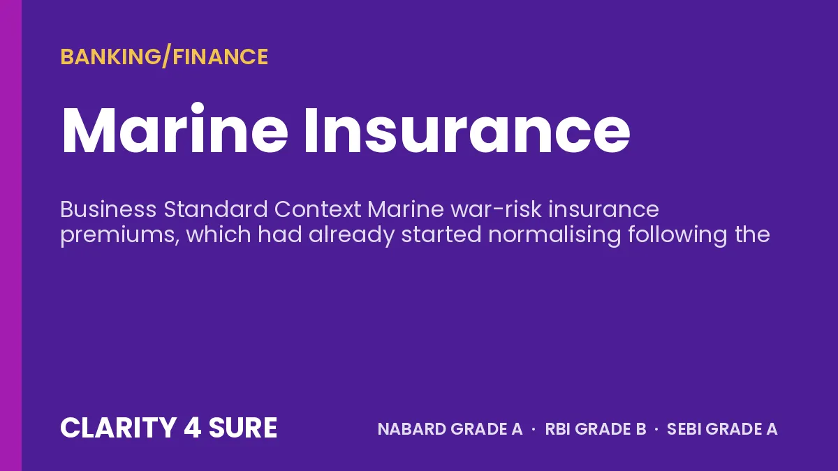 Marine Insurance