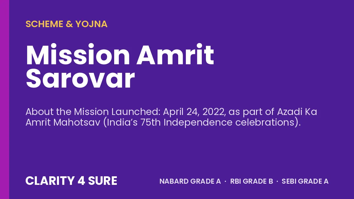 Mission Amrit Sarovar