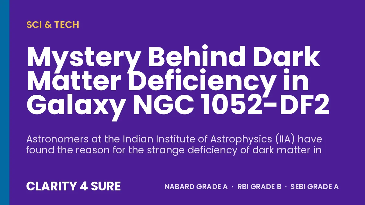 Mystery Behind Dark Matter Deficiency in Galaxy NGC 1052-DF2