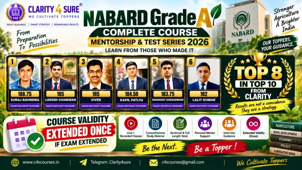 NABARD Grade A Mentorship & Test Series