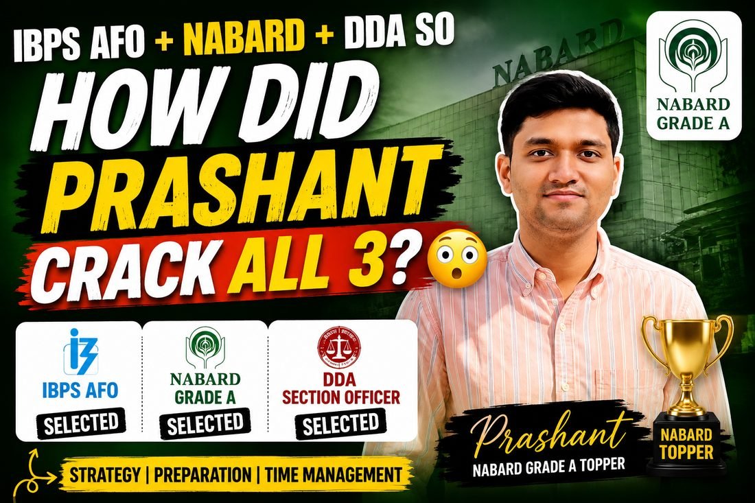 Prashant Nagar, C4S NABARD mentorship student selected for IBPS AFO, NABARD Grade A and DDA Section Officer