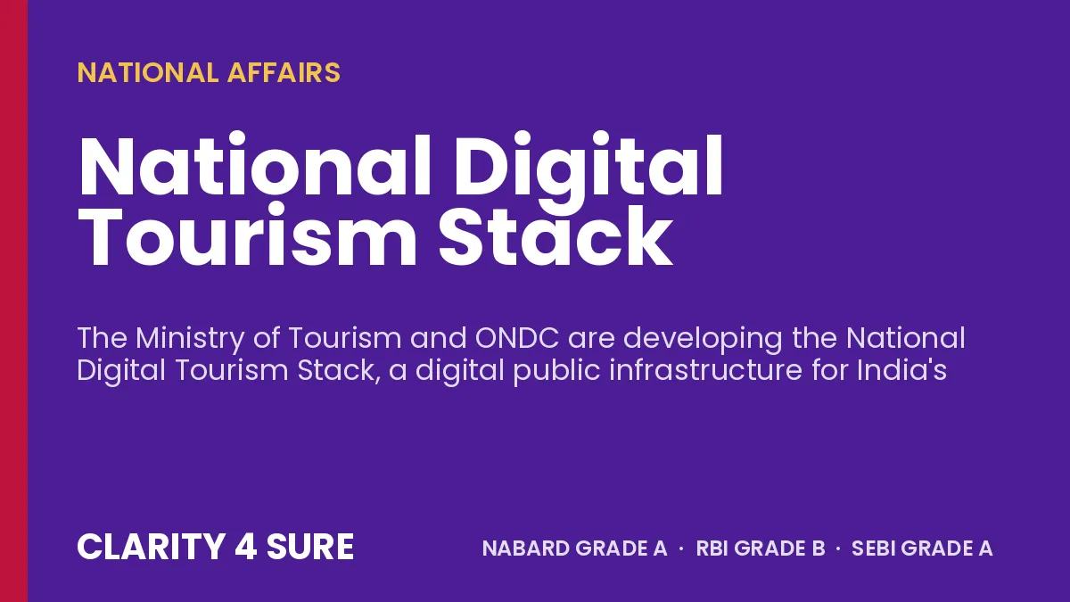 National Digital Tourism Stack