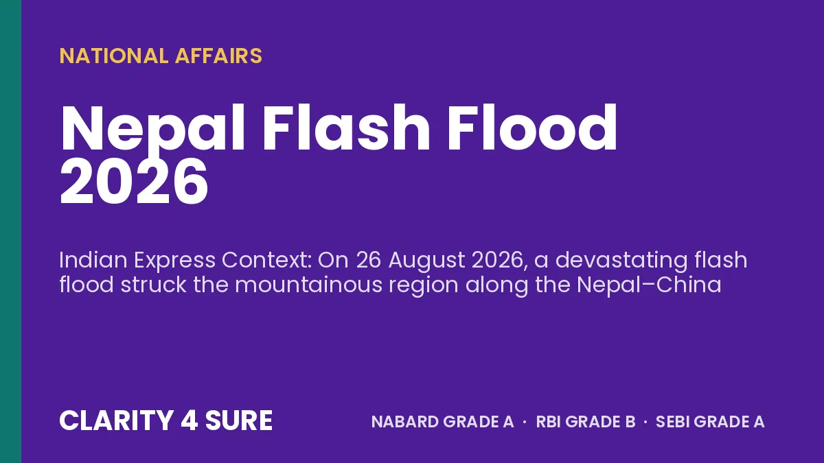 Nepal Flash Flood 2026