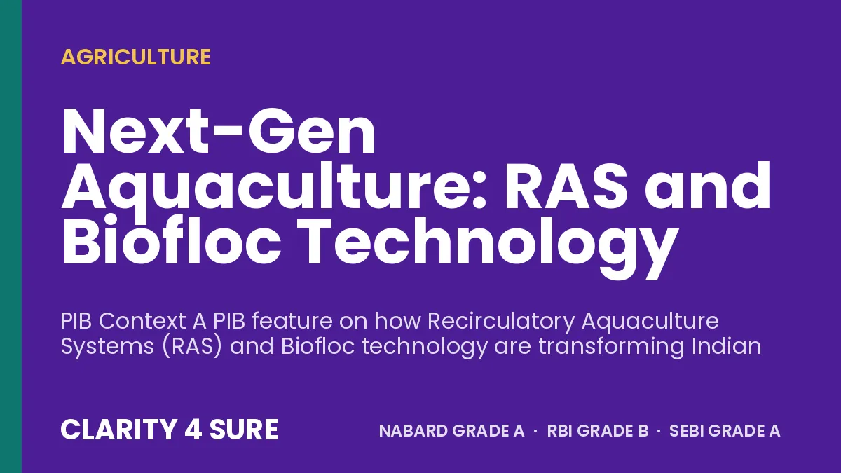 Next-Gen Aquaculture: RAS and Biofloc Technology