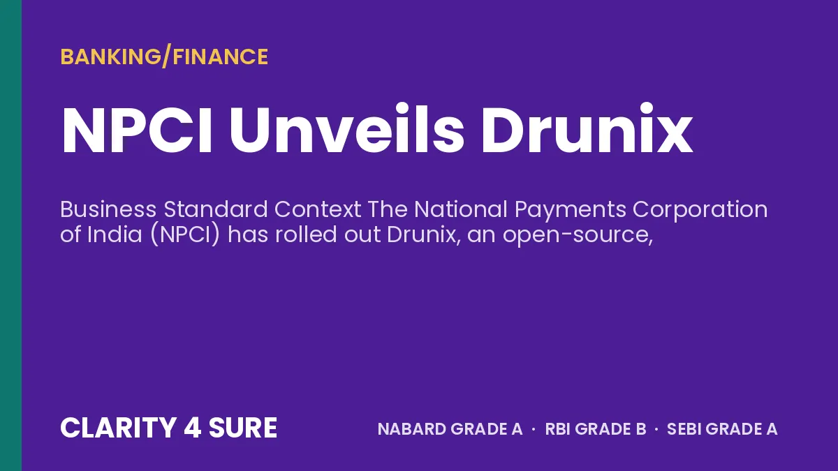 NPCI Unveils Drunix