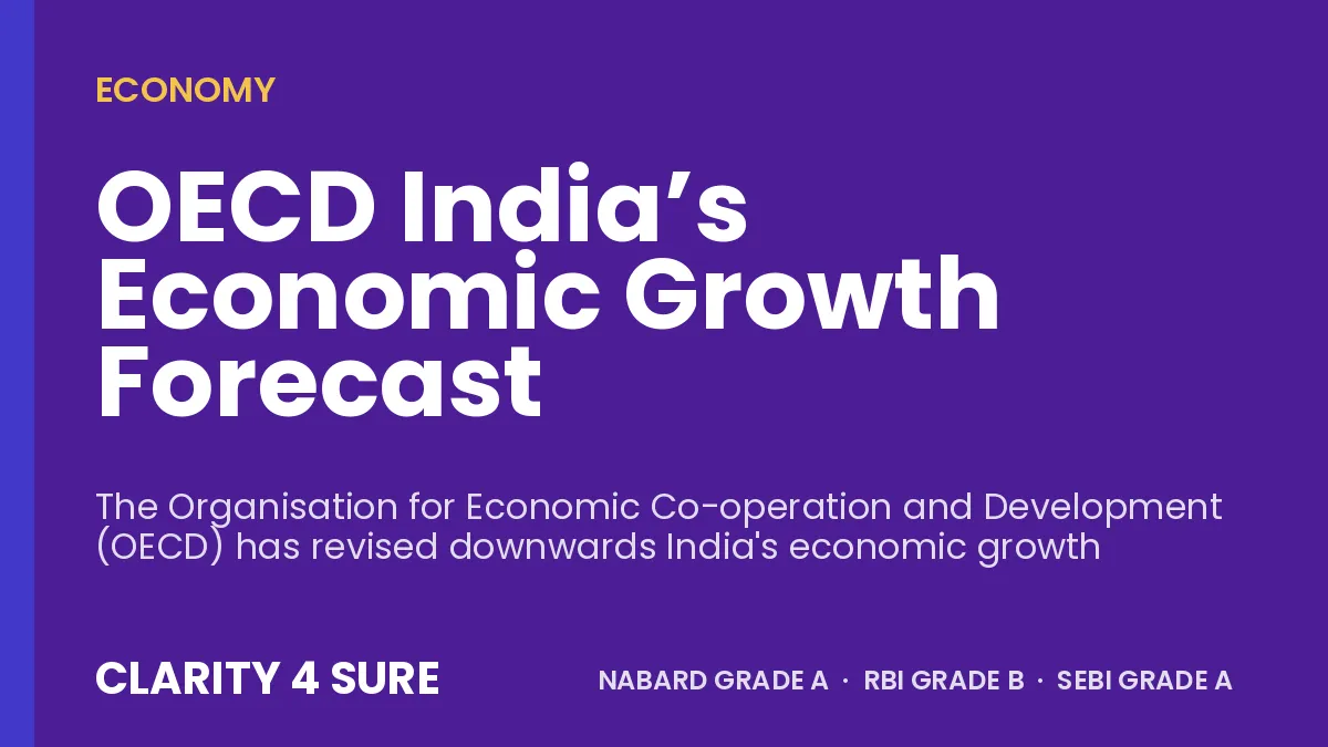 OECD India’s Economic Growth Forecast