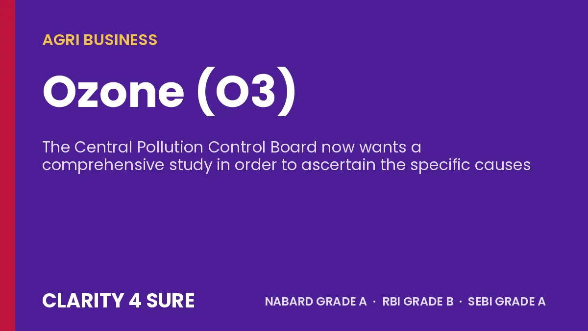 Ozone (O3)