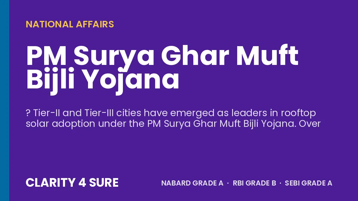 PM Surya Ghar Muft Bijli Yojana