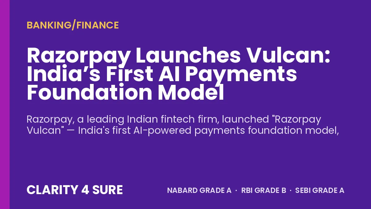 Razorpay Launches Vulcan: India’s First AI Payments Foundation Model