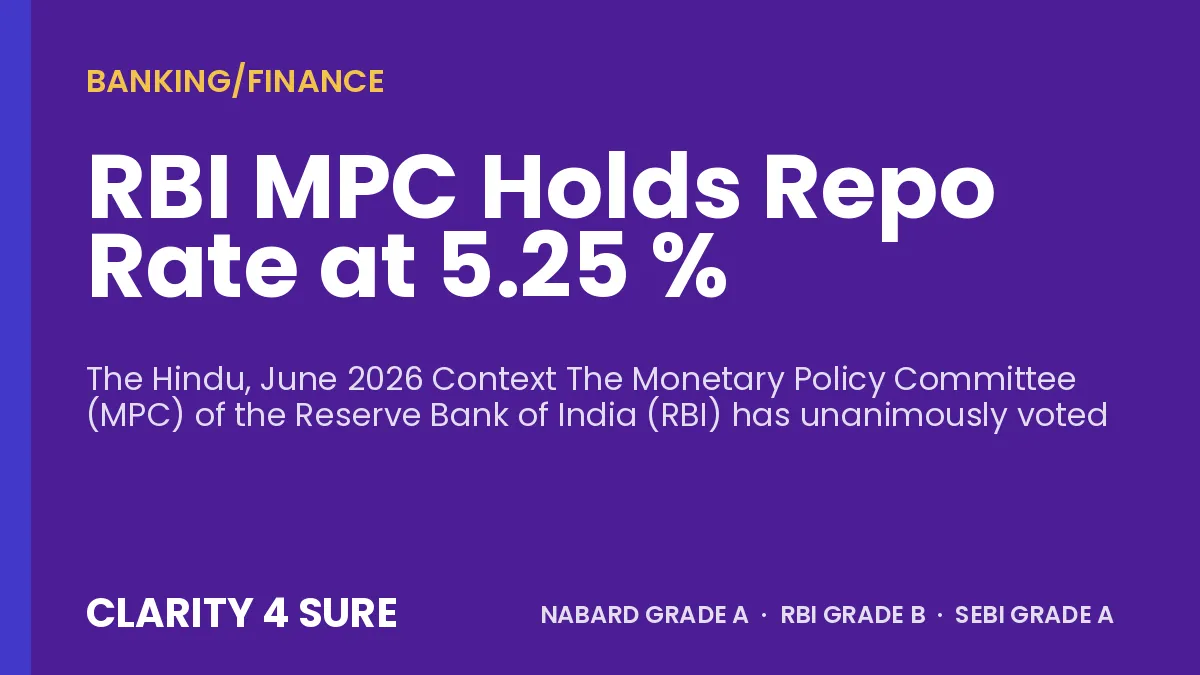 RBI MPC Holds Repo Rate at 5.25 %