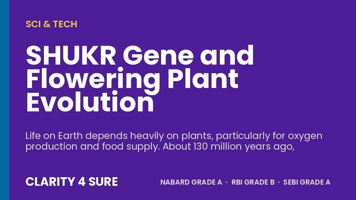 SHUKR Gene and Flowering Plant Evolution
