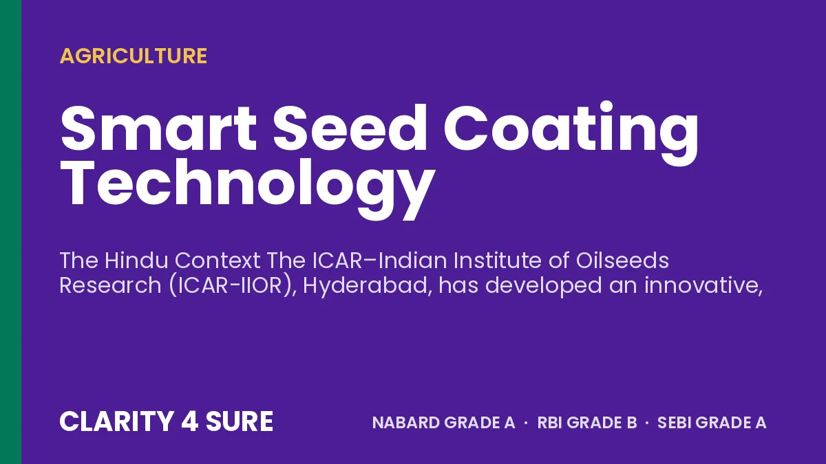 Smart Seed Coating Technology
