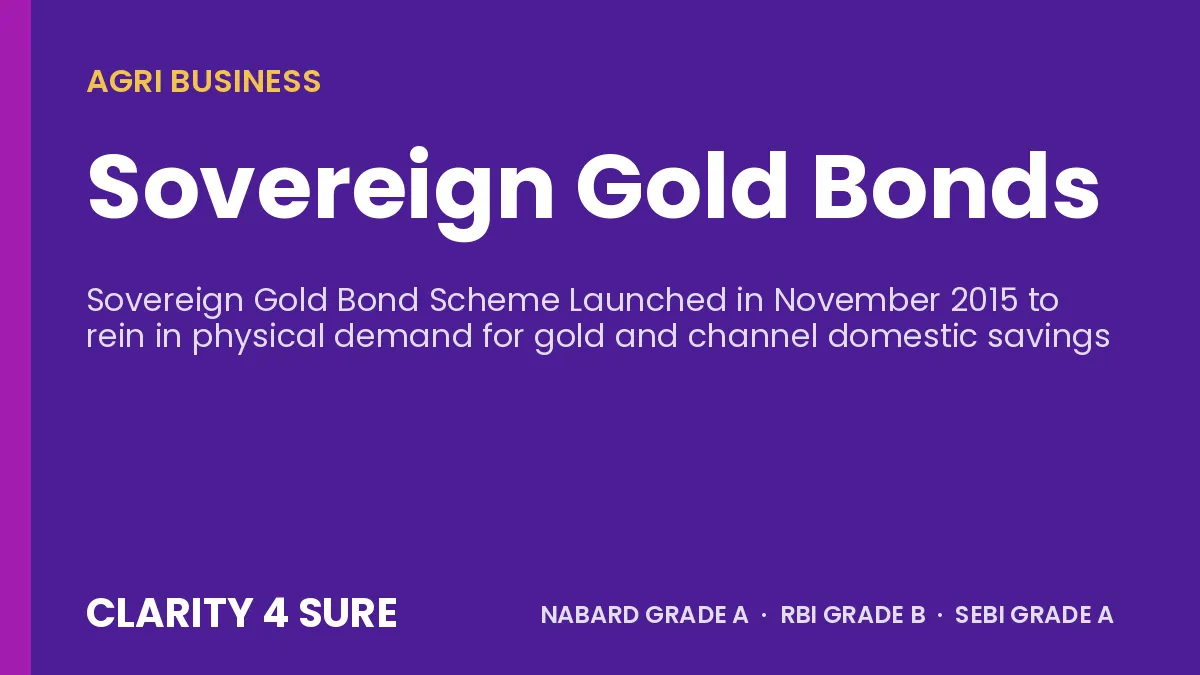Sovereign Gold Bonds