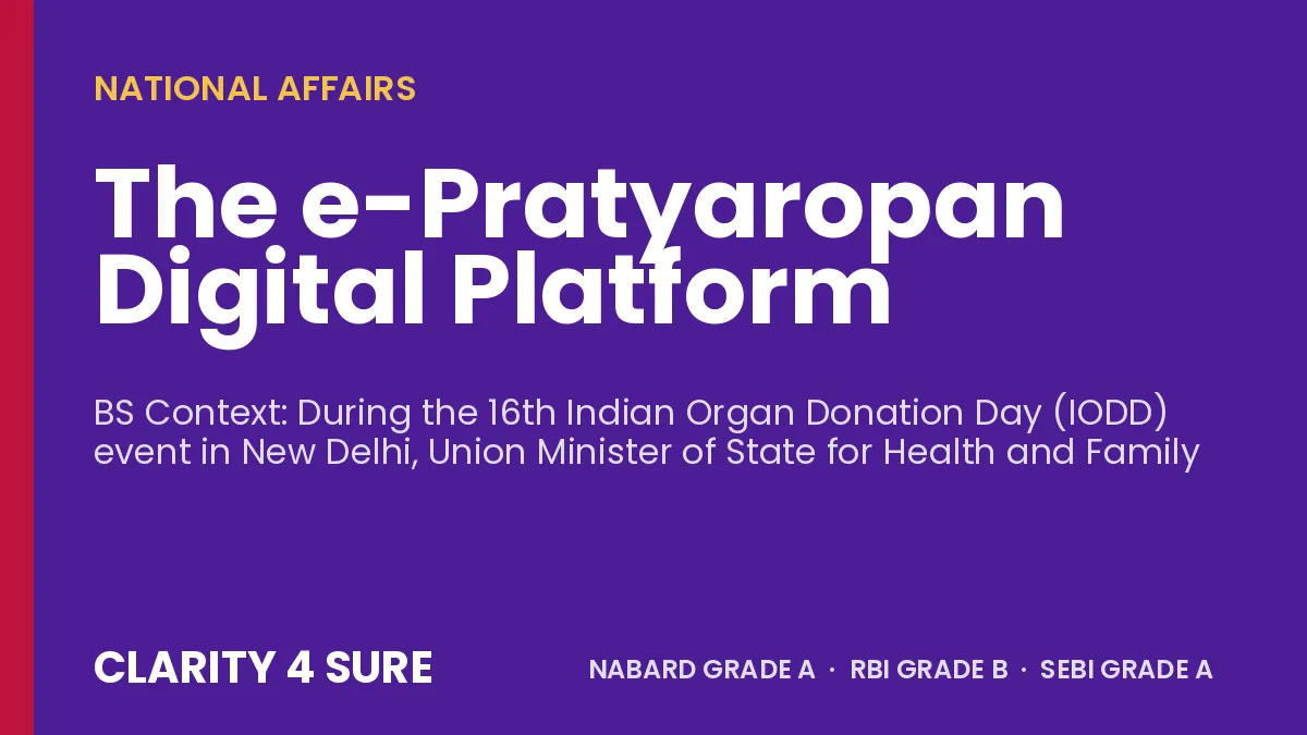 The e-Pratyaropan Digital Platform