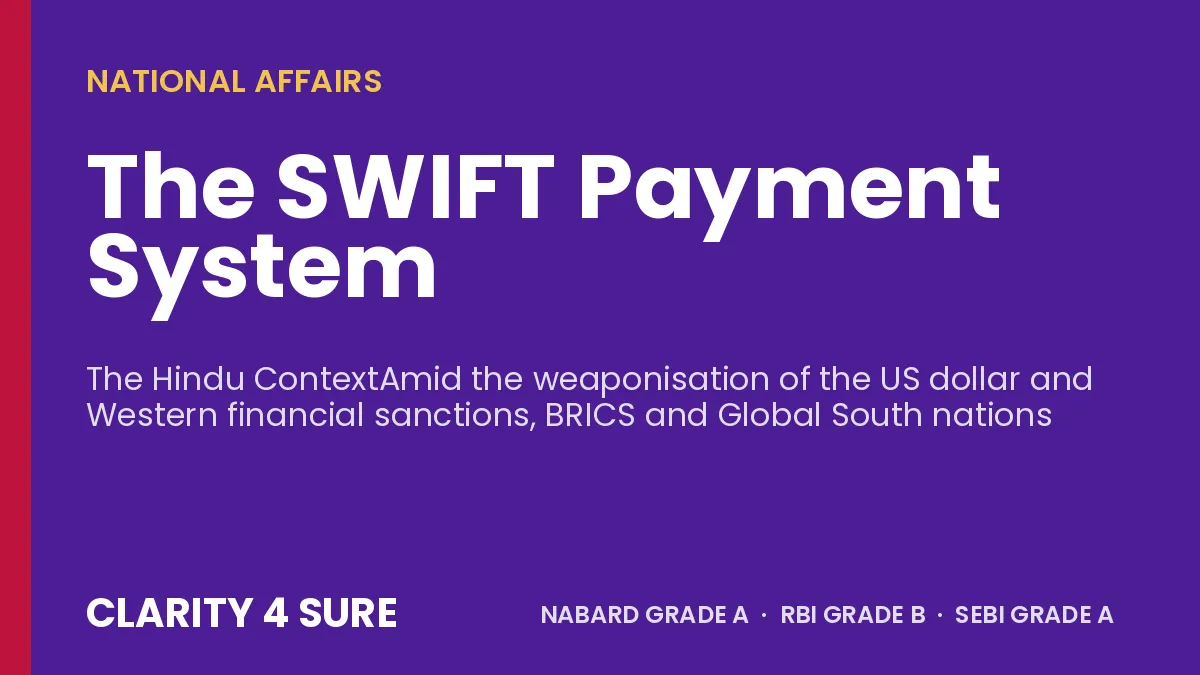 The SWIFT Payment System