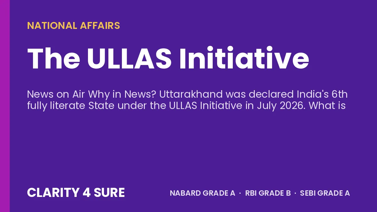 The ULLAS Initiative