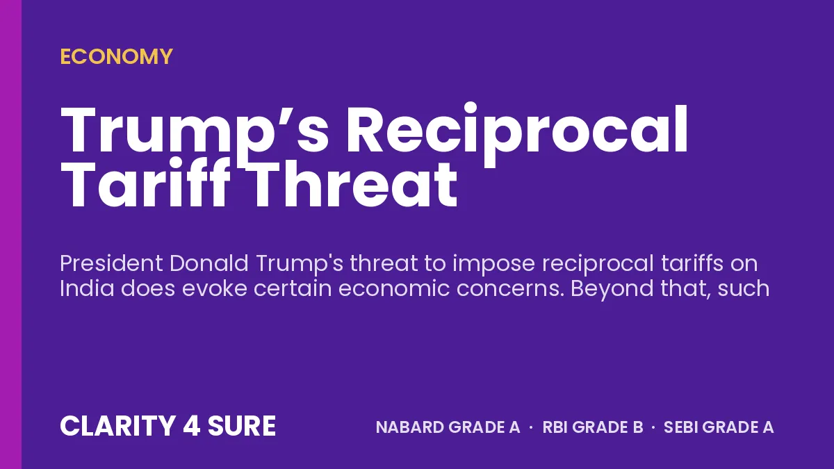 Trump’s Reciprocal Tariff Threat