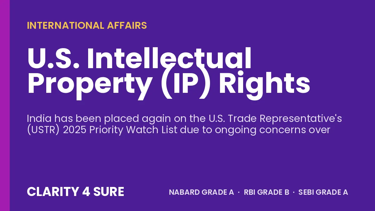 U.S. Intellectual Property (IP) Rights
