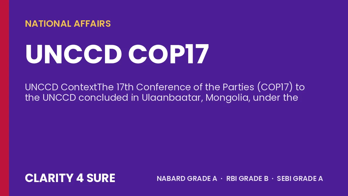 UNCCD COP17