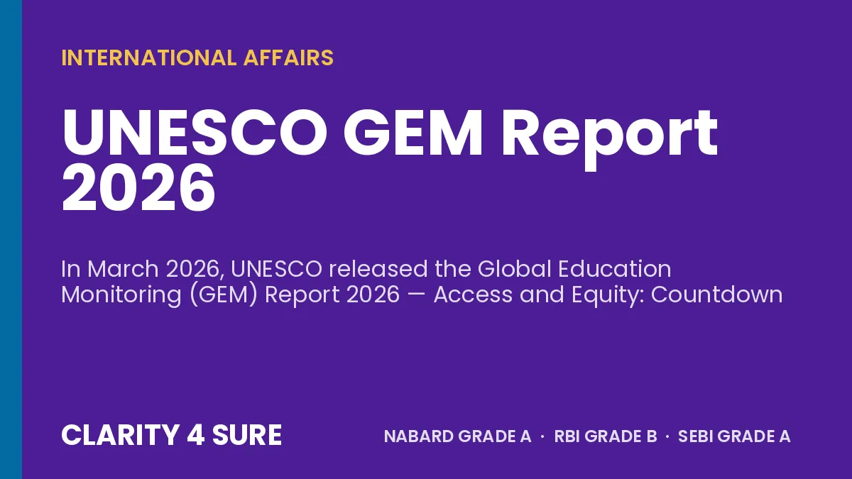 UNESCO GEM Report 2026