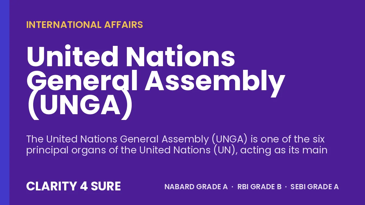 United Nations General Assembly (UNGA)