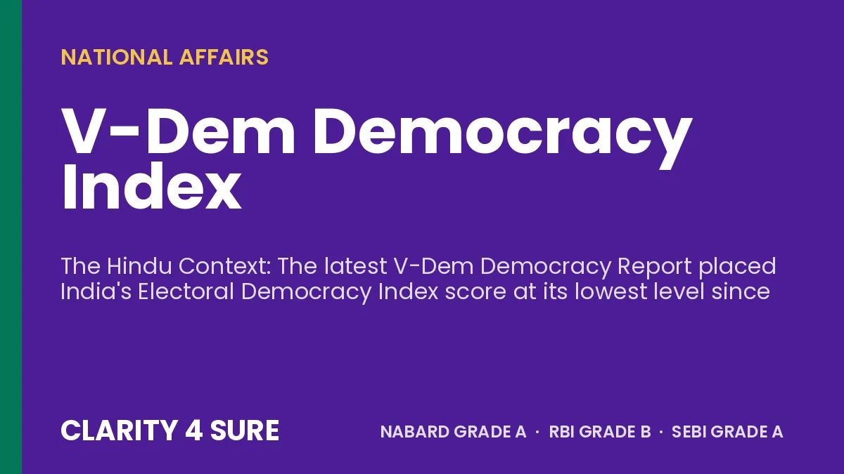 V-Dem Democracy Index