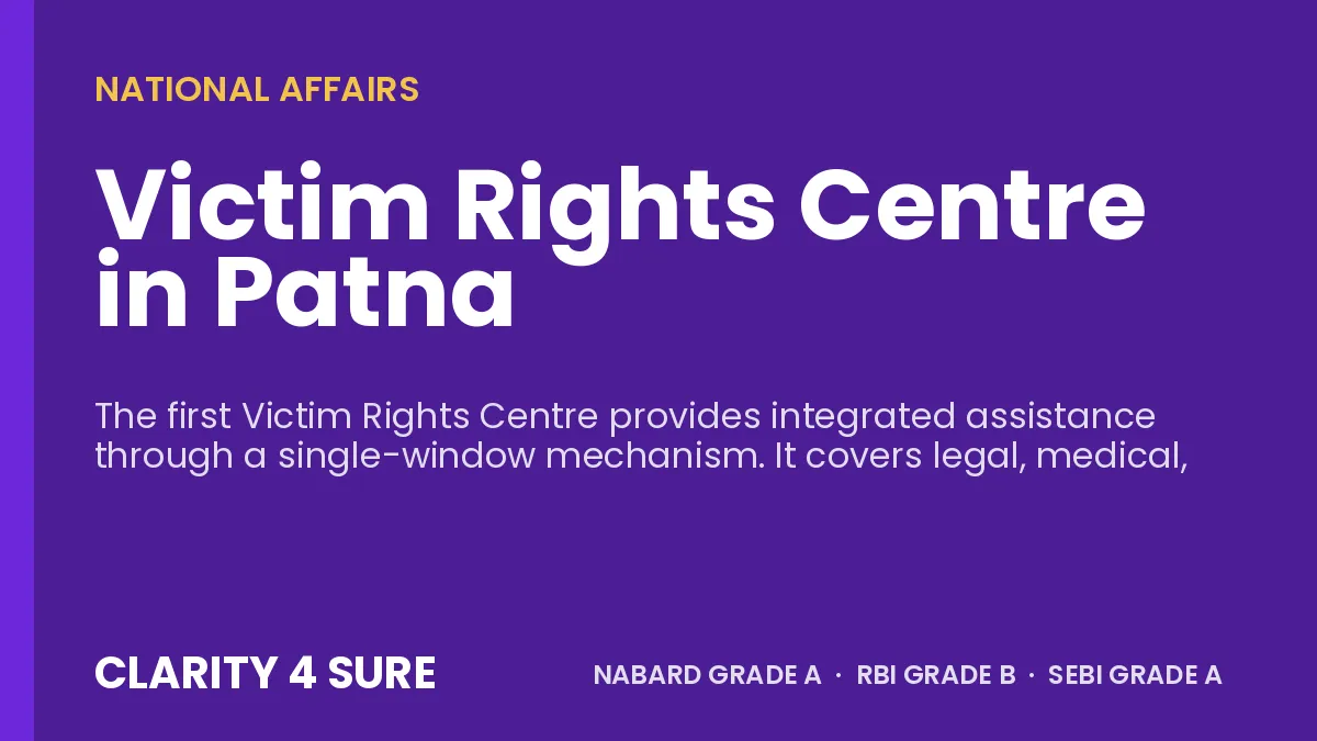 Victim Rights Centre in Patna