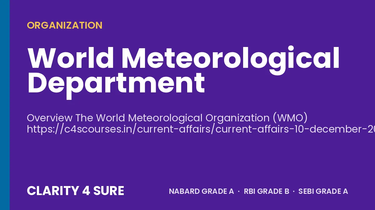 World Meteorological Department