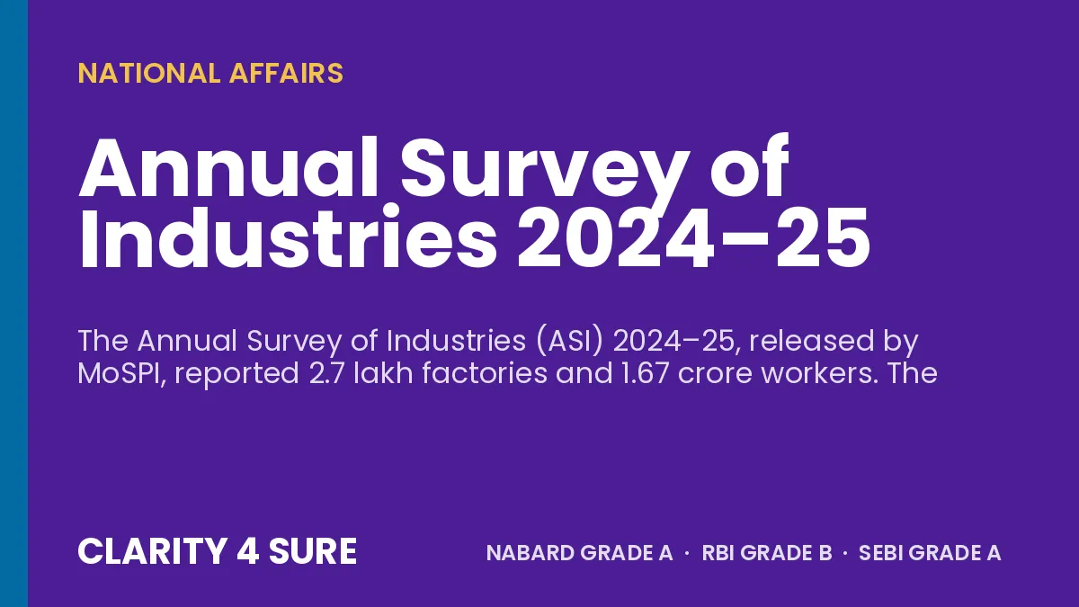 Annual Survey of Industries 2024–25