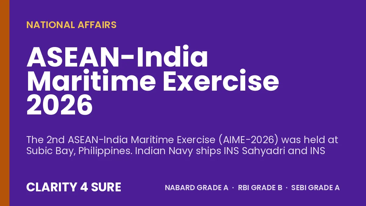 ASEAN-India Maritime Exercise 2026