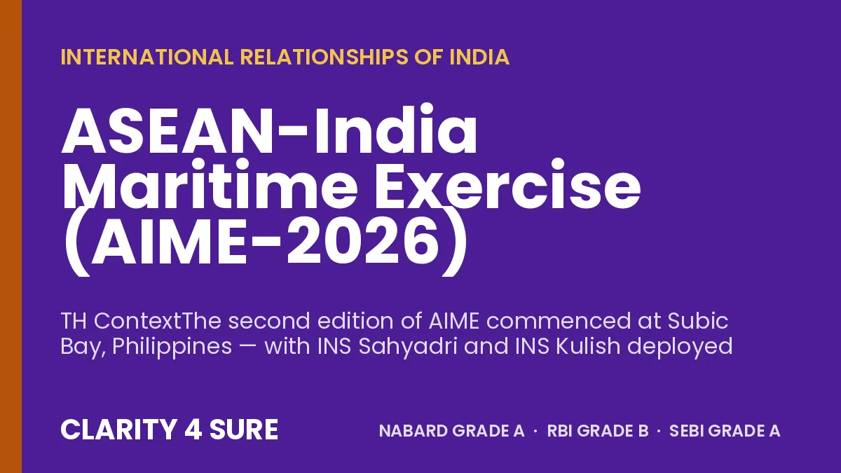 ASEAN-India Maritime Exercise (AIME-2026)