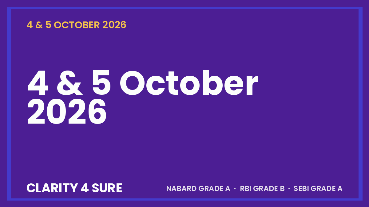 Daily Current Affairs (DCA) 04&05 October, 2026