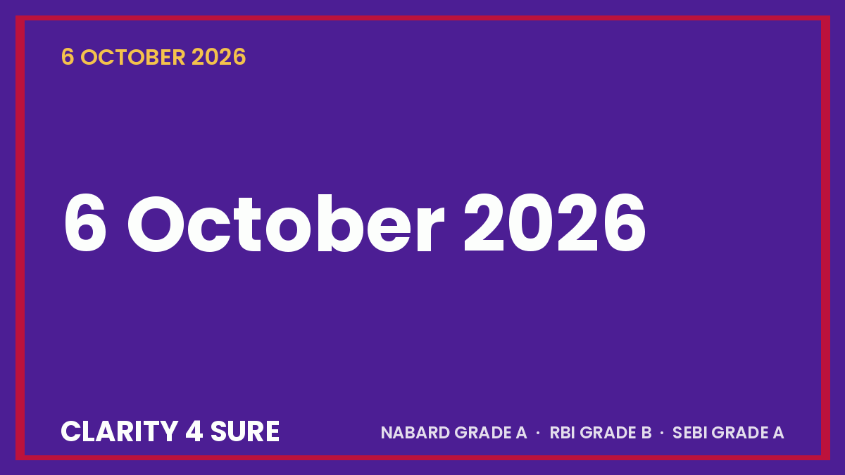 Daily Current Affairs (DCA) 06 October, 2026