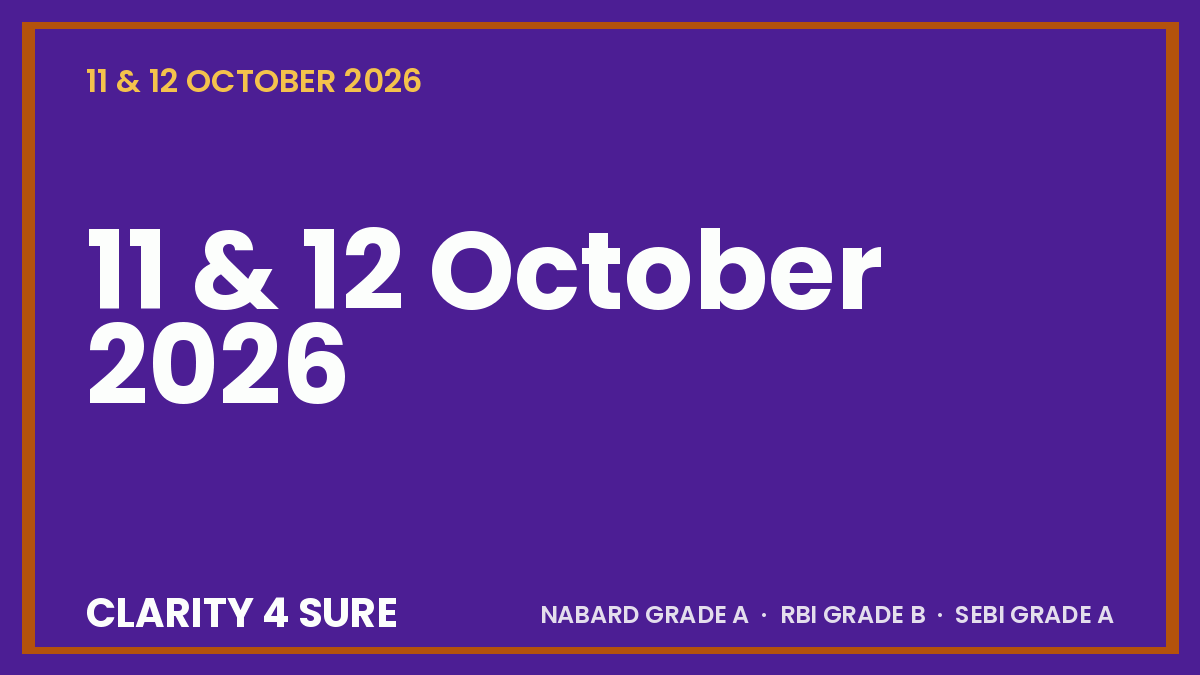 Daily Current Affairs (DCA) 11&12 October, 2026