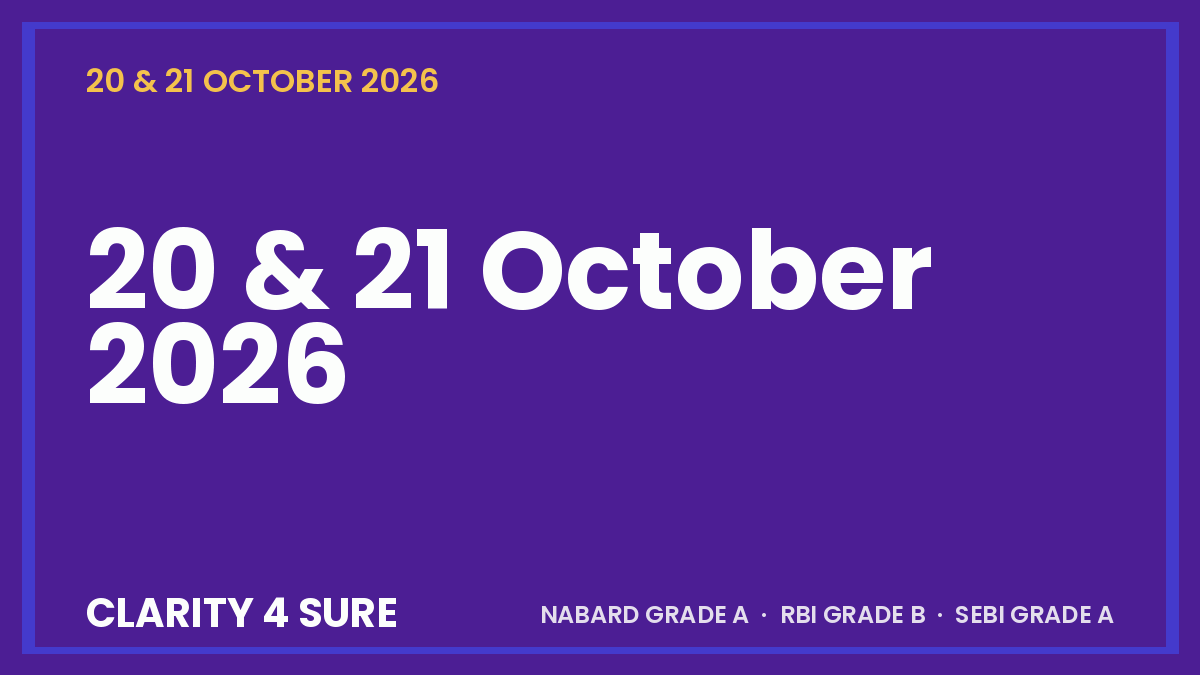Daily Current Affairs (DCA) 20&21 October, 2026