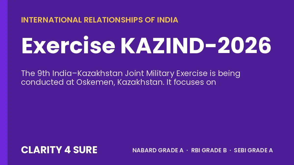 Exercise KAZIND-2026