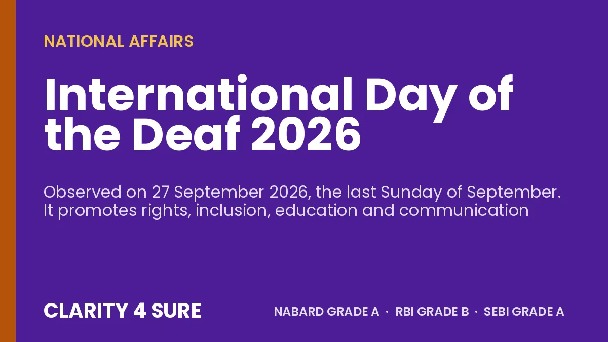 International Day of the Deaf 2026