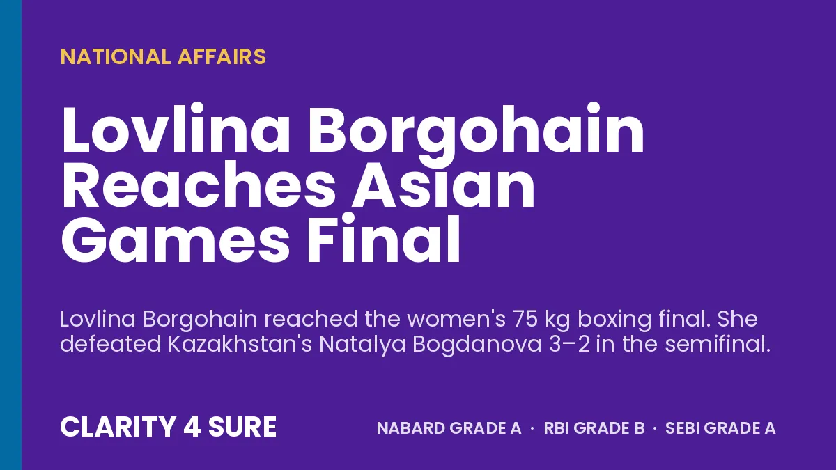 Lovlina Borgohain Reaches Asian Games Final