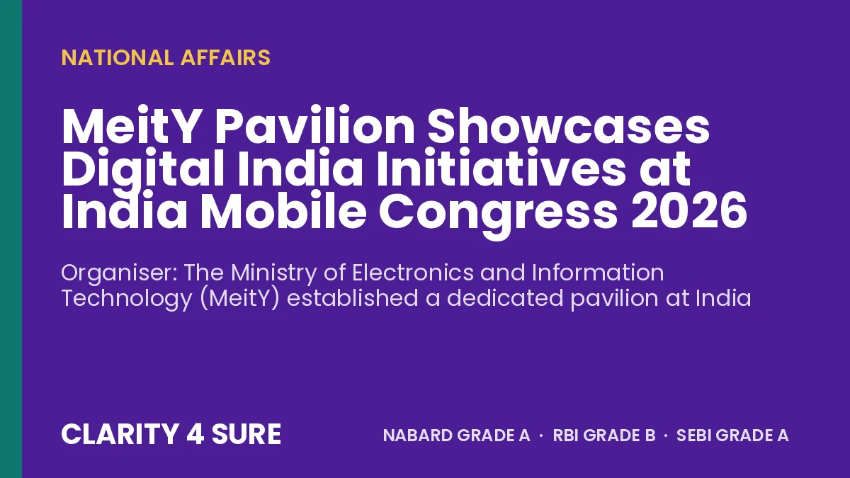 MeitY Pavilion Showcases Digital India Initiatives at India Mobile Congress 2026