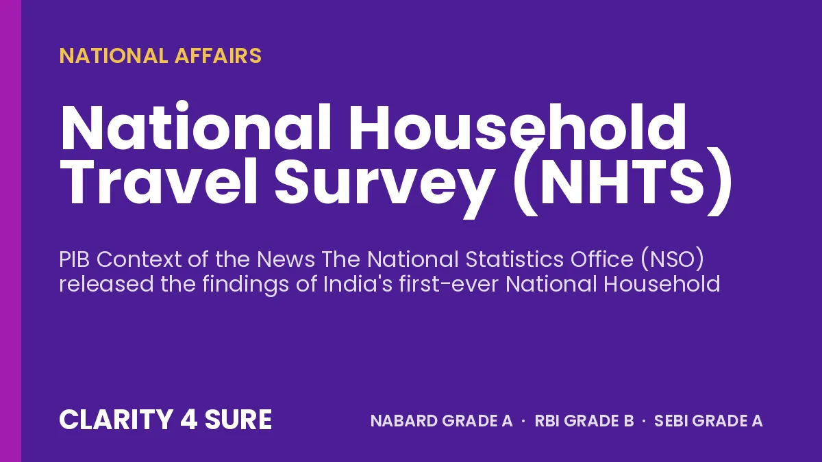 National Household Travel Survey (NHTS)